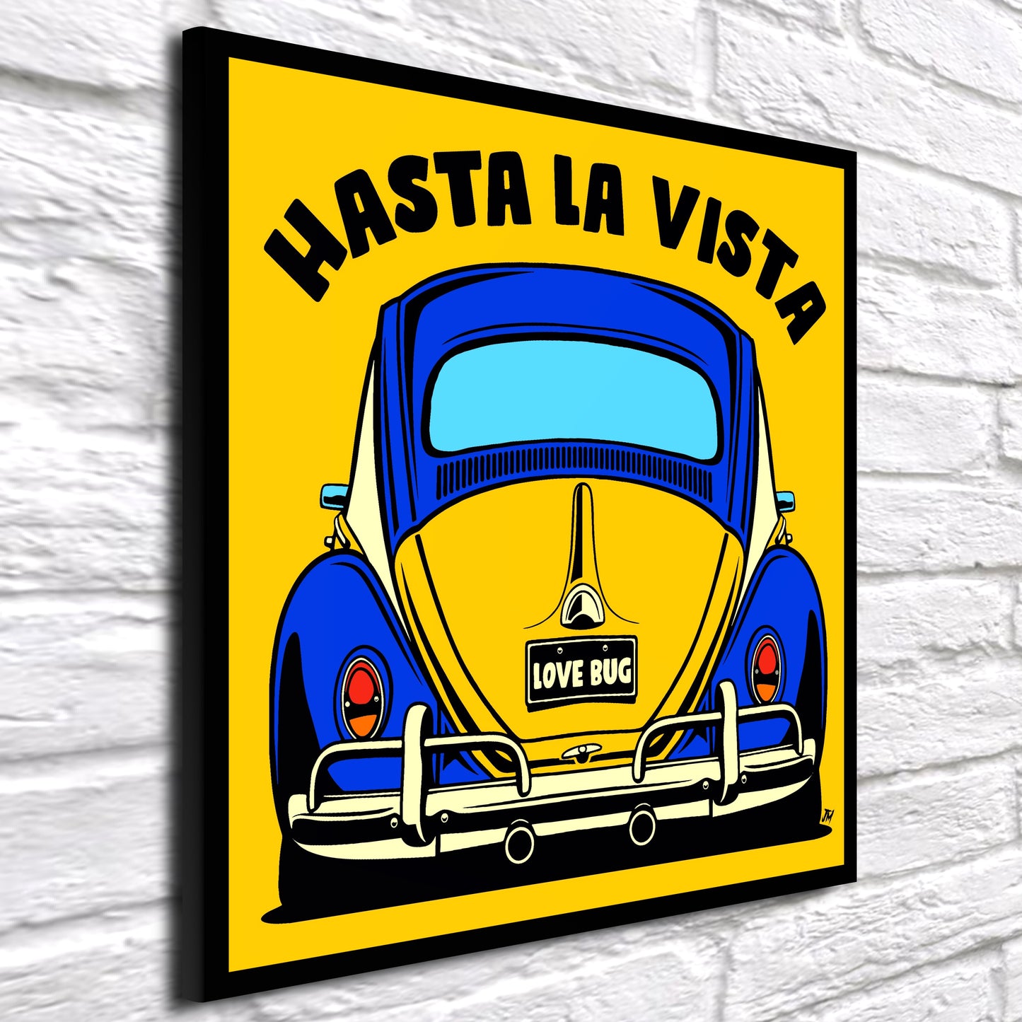 VW Beetle 'Love Bug' Pop Art