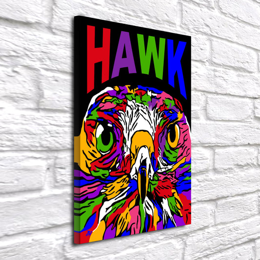Colorful Hawk Pop Art