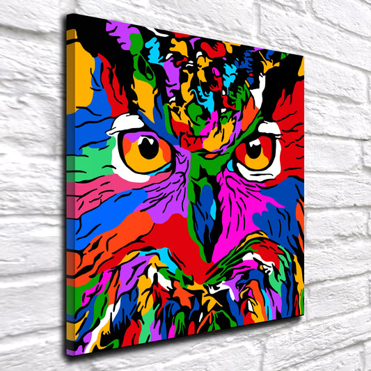 Colorful Owl Pop Art