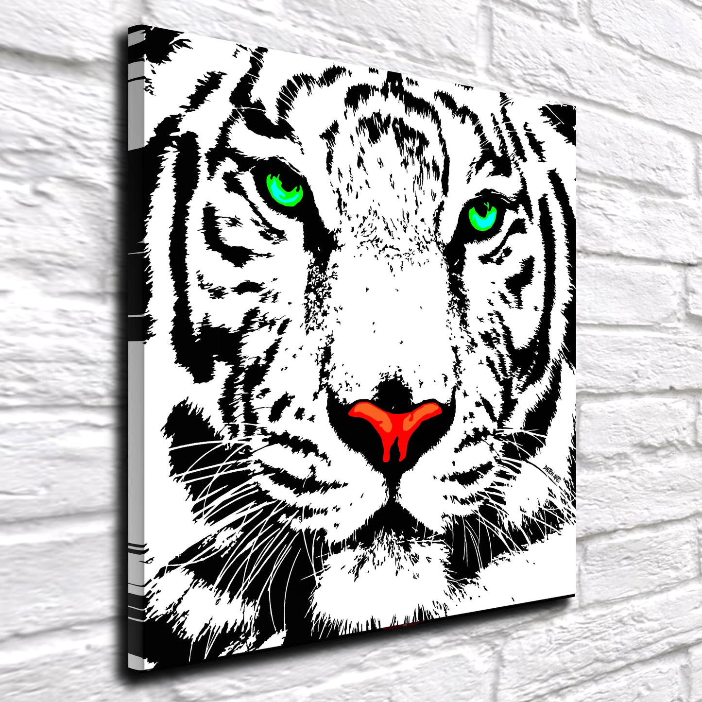 White Tiger Pop Art