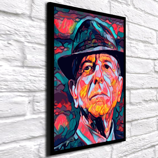 Leonard Cohen Framed Pop Art