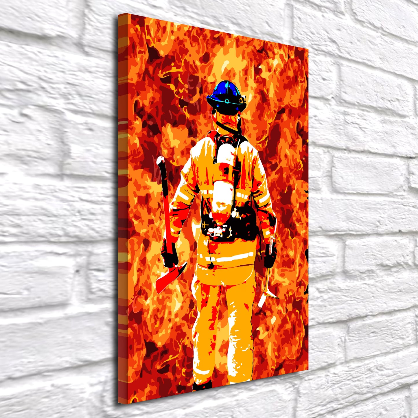 Fire Fighter Hero Art